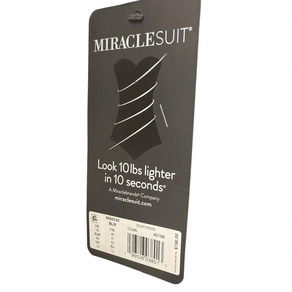 Miraclesuit Temptress One Piece Swimsuit Size 16 NWT Slimming Shaping Control - Picture 8 of 8